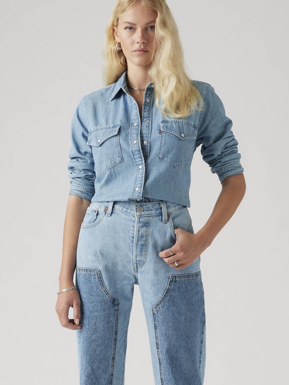 Levi’s Iconic Western Denim Shirt. M. - Picture 7 of 11